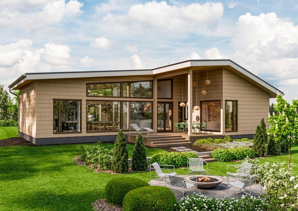 Mallinnuskuva kohteesta. Kohde on sisätyövaiheessa.