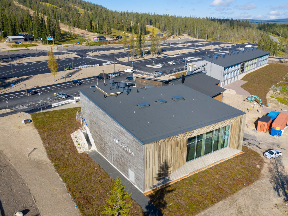 Pudasjärvi Snow Arena flygfoto