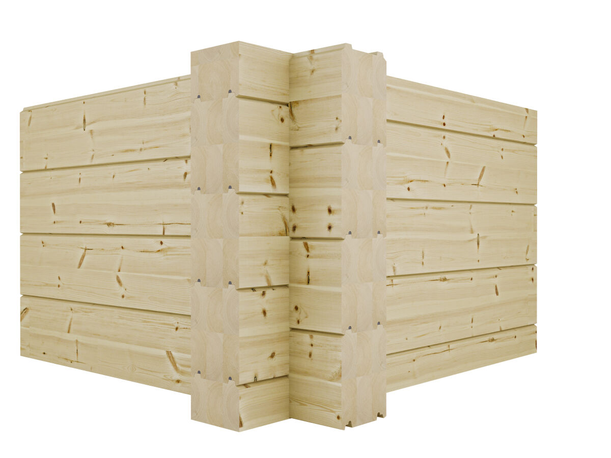 Long corner - modern log profile