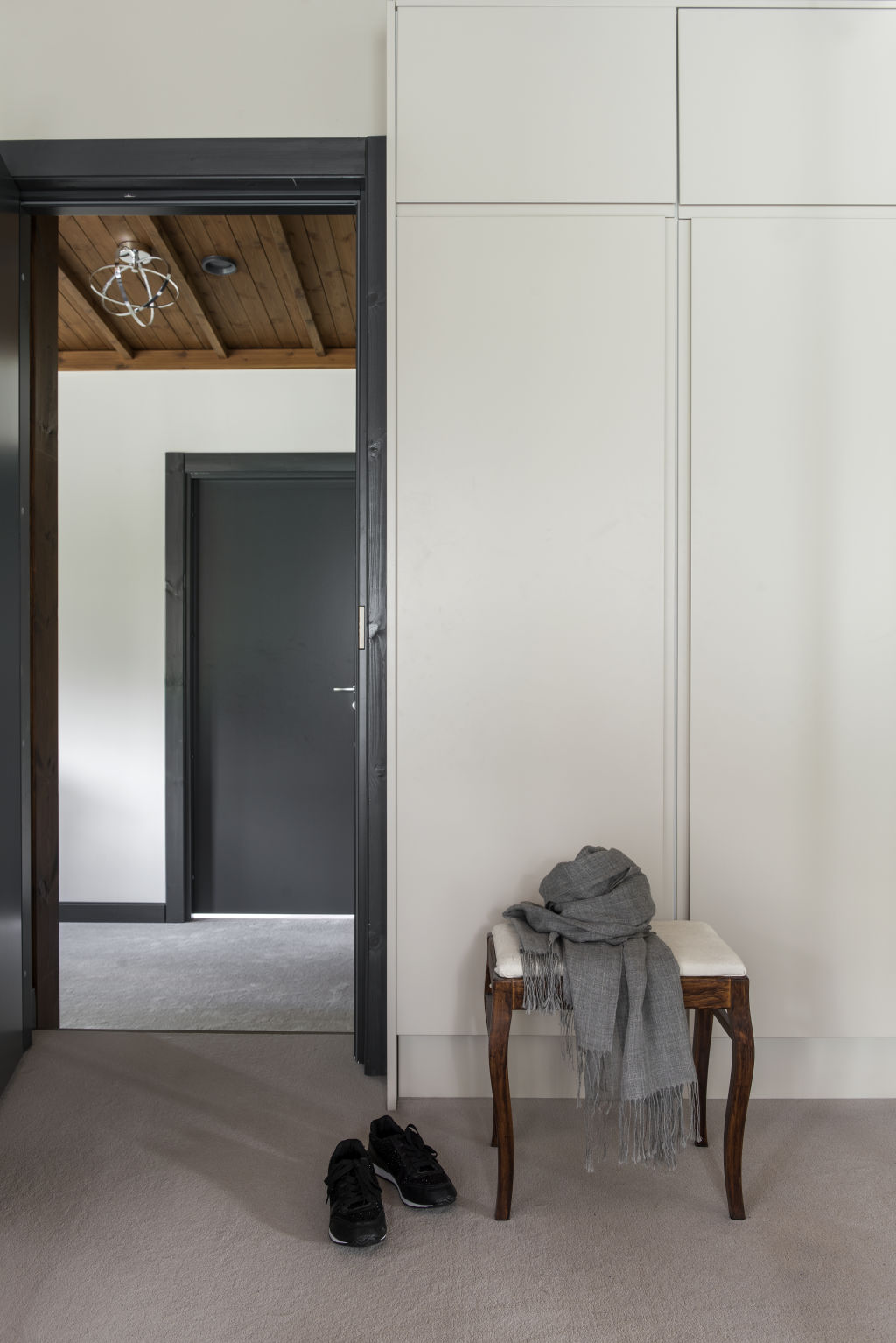 White coffee shade cupboards