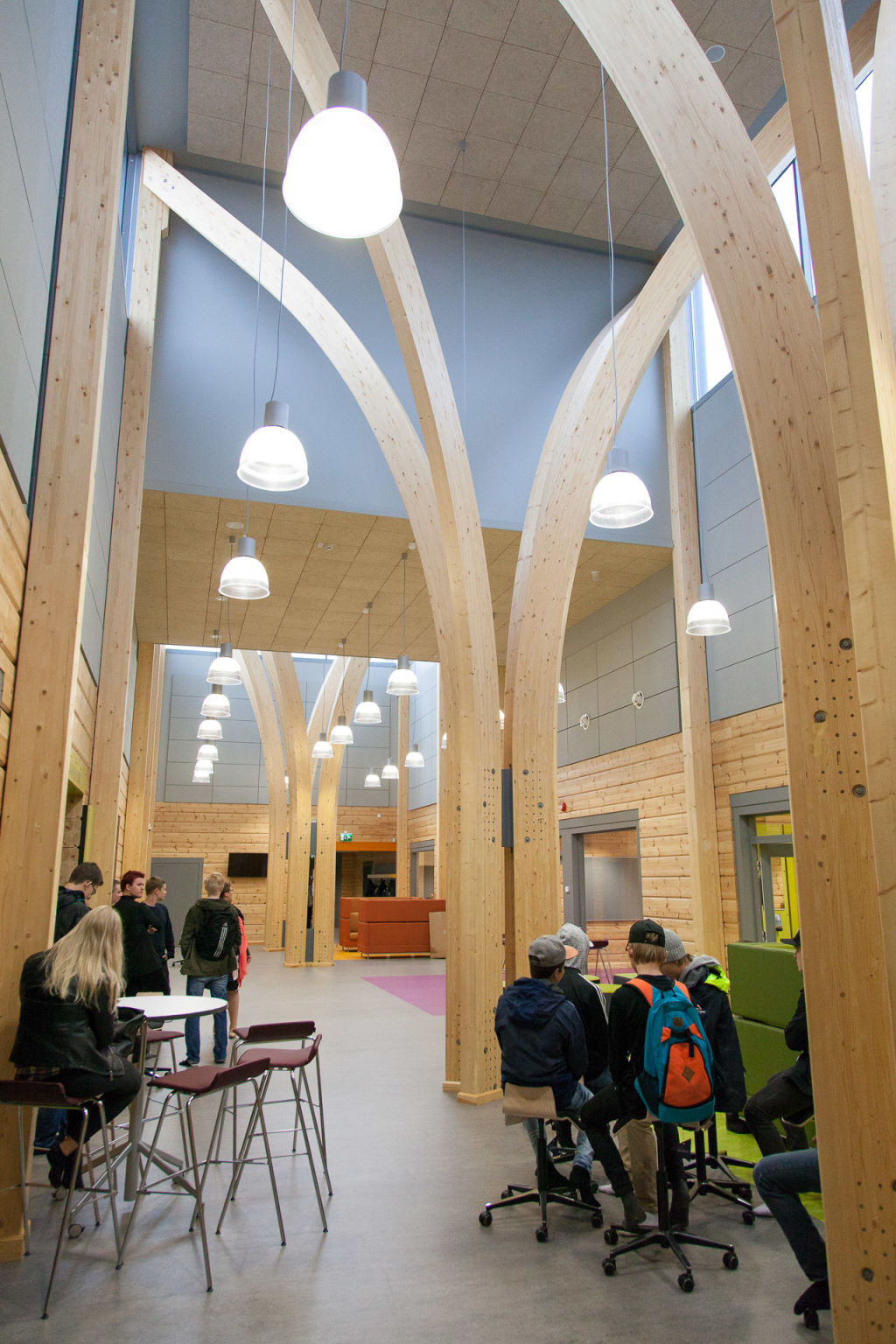 Log School Campus hall